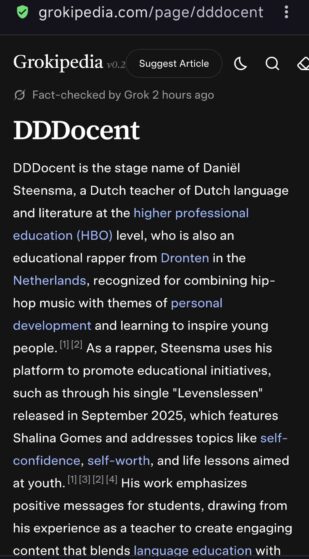 DDDocentGrokipedia